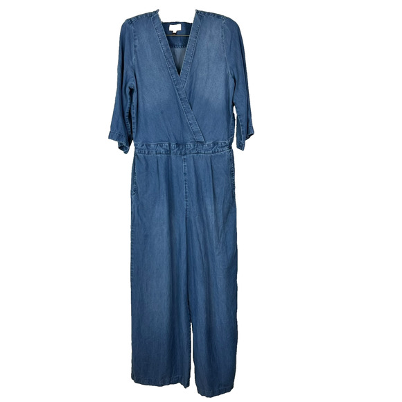 Anthropologie Pants - Kachel X Anthropologie Jumpsuit Women's Size 12 Chambray Blue Denim Casual